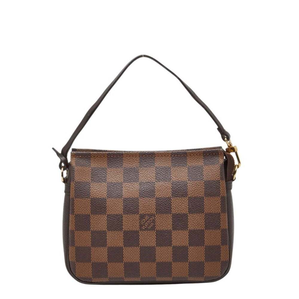 LOUIS VUITTON Brown Damier Leather Pouch - Picture 1 of 11